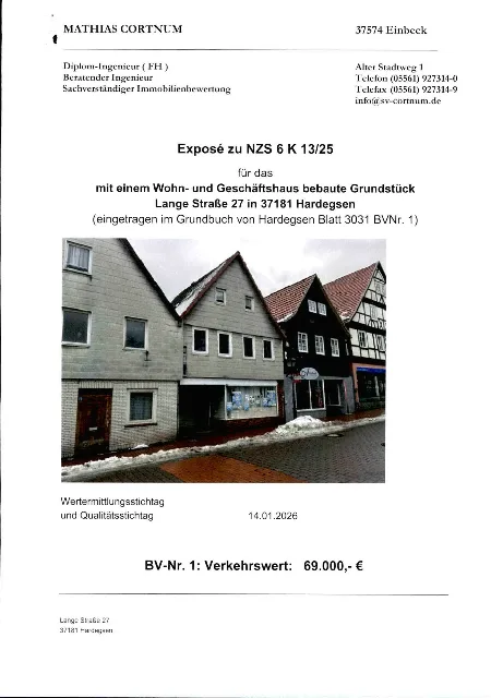 Zwangsversteigerung Gewerbe in Hardegsen: Objektfoto