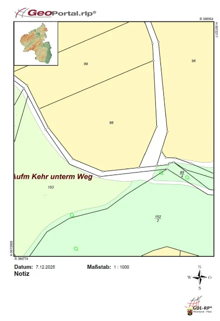 Zwangsversteigerung Land-/Forstwirtschaft in Kobern-Gondorf – Objektfoto