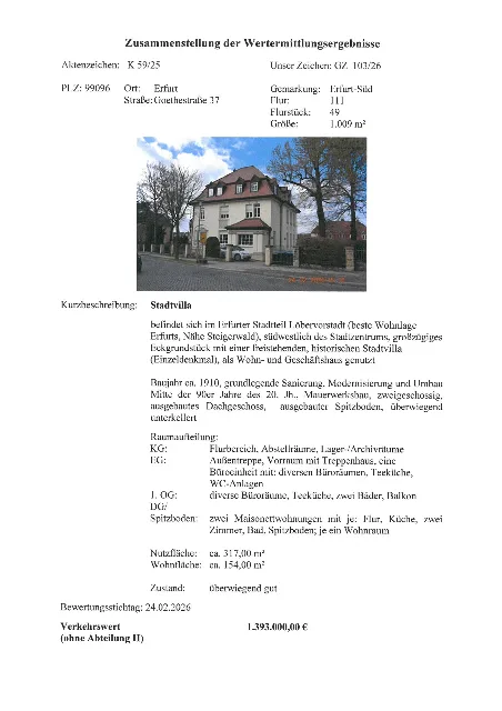 Zwangsversteigerung Gewerbe in Erfurt: Objektfoto