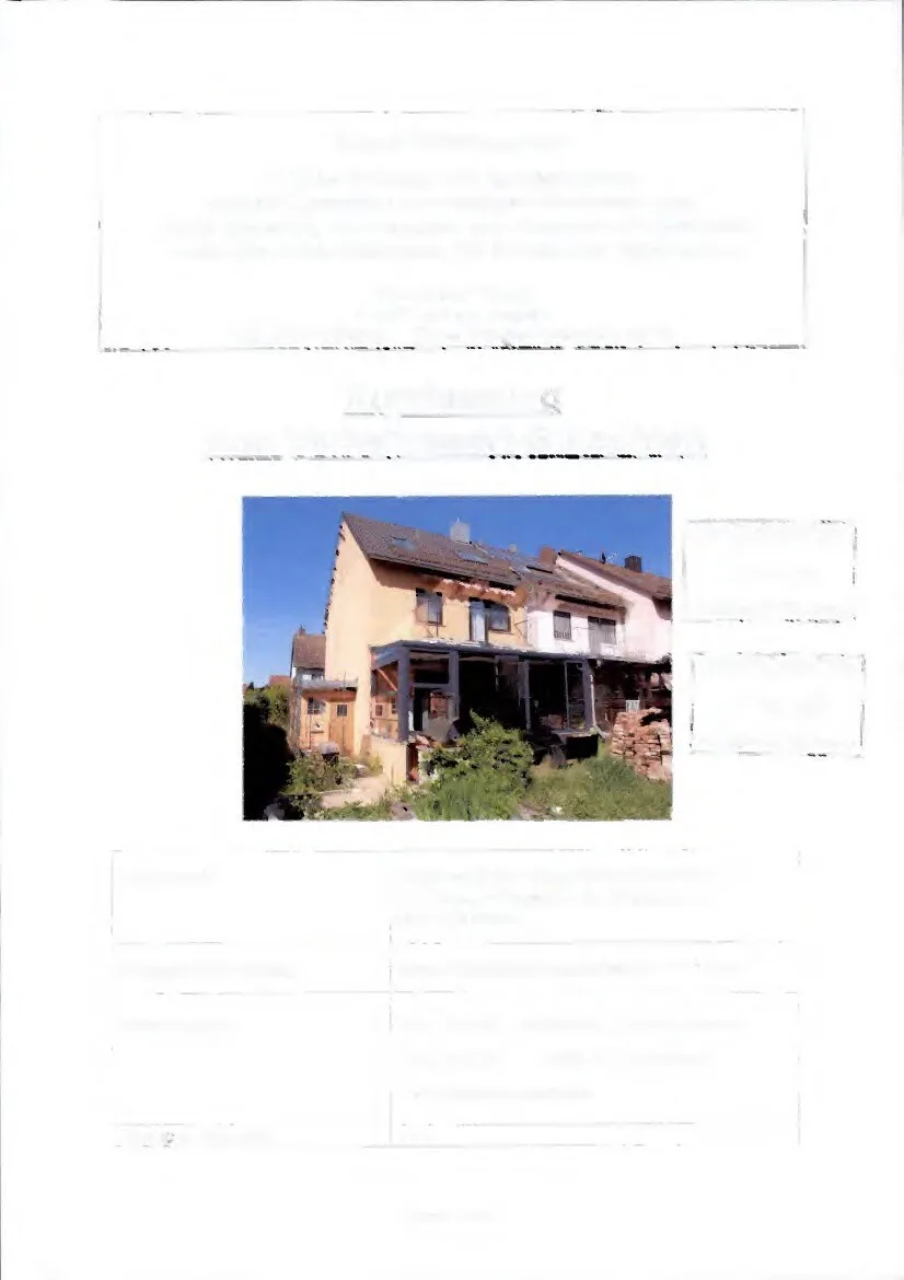 Gebäude von der Garten-/Rückseite mit Terrassenüberdachung