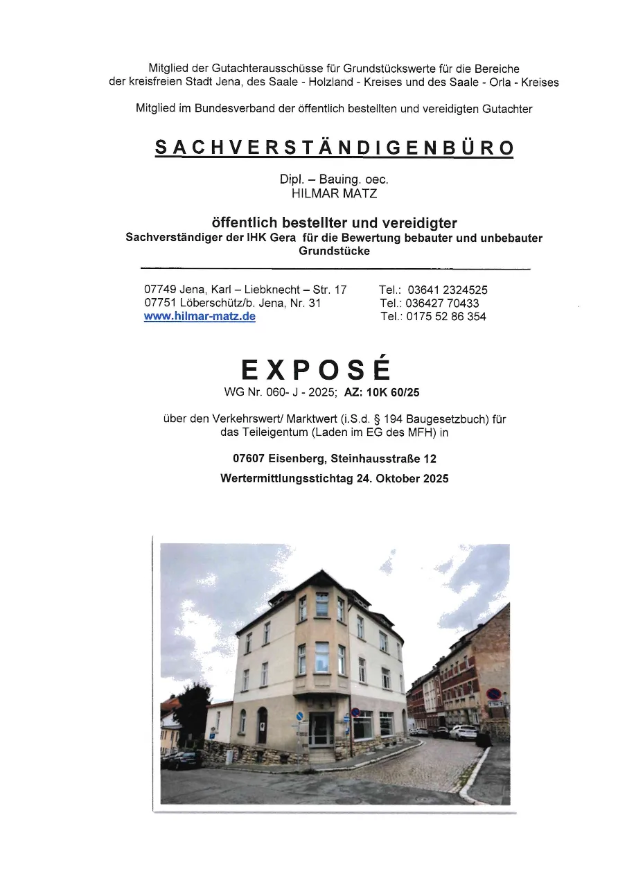 Gebäude Ecke Steinhaussstraße mit repräsentativer Frontansicht