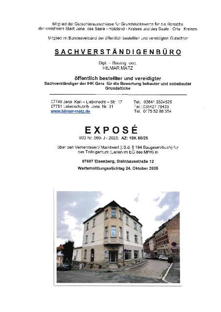 Zwangsversteigerung Gewerbe in Eisenberg: Objektfoto