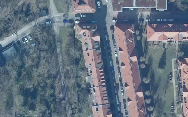 Amtliches Luftbild der Objektlage