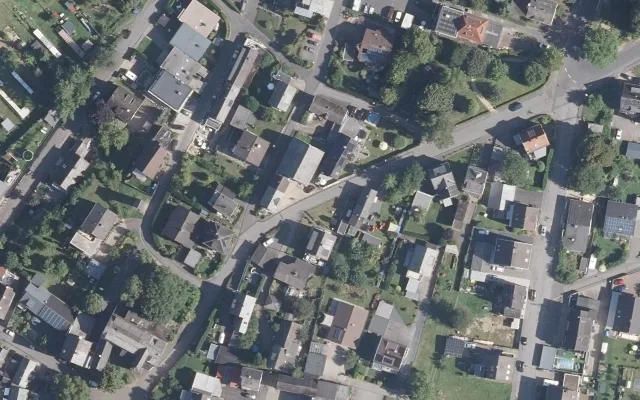 Amtliches Luftbild der Straßenlage