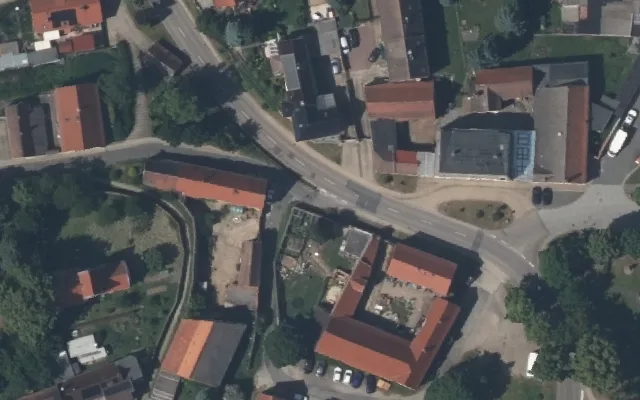 Amtliches Luftbild der Straßenlage