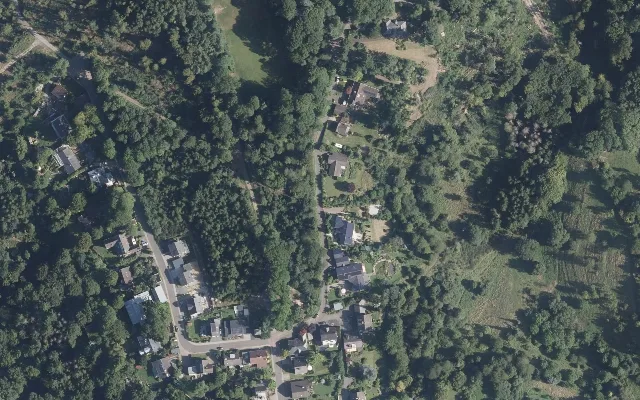 Amtliches Luftbild der Straßenlage
