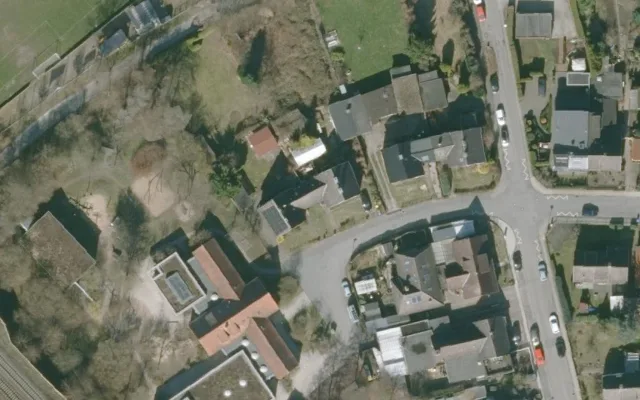 Amtliches Luftbild der Objektlage