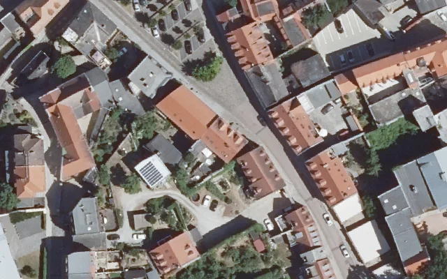 Amtliches Luftbild der Objektlage