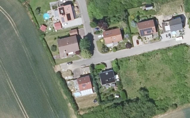 Amtliches Luftbild der Straßenlage