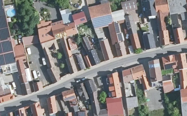 Amtliches Luftbild der Objektlage