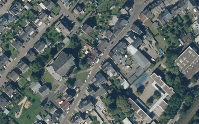 Amtliches Luftbild der Straßenlage