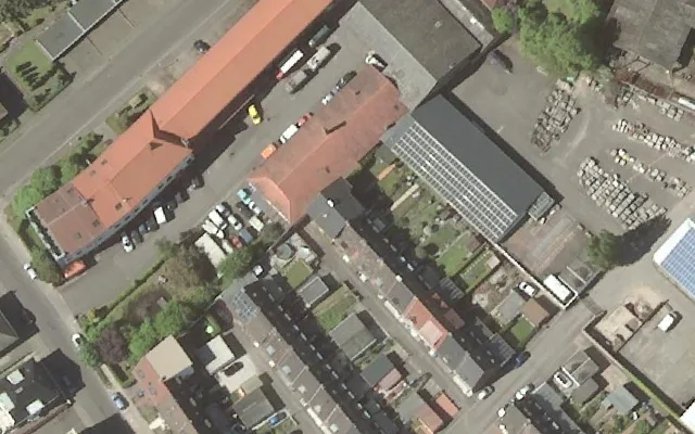 Amtliches Luftbild der Objektlage