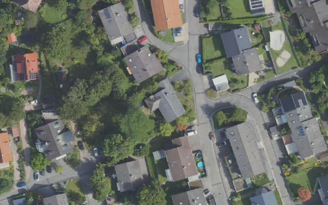 Amtliches Luftbild der Objektlage