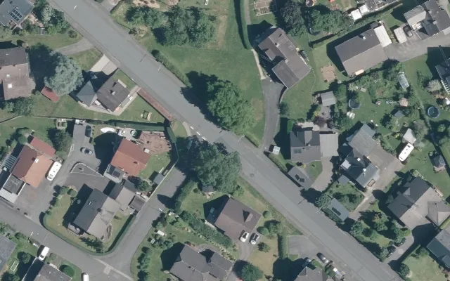 Amtliches Luftbild der Straßenlage