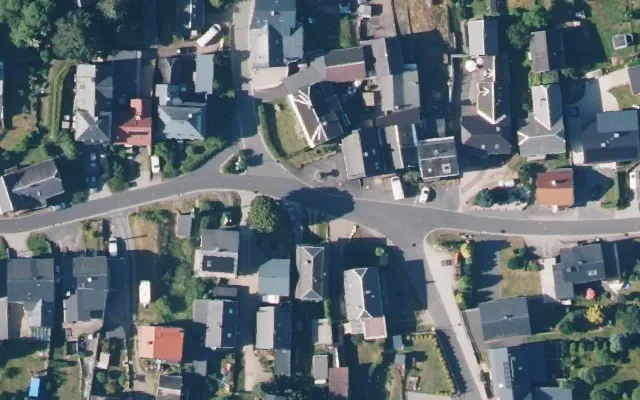 Amtliches Luftbild der Straßenlage