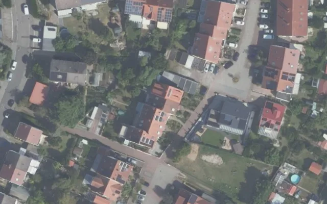 Amtliches Luftbild der Objektlage