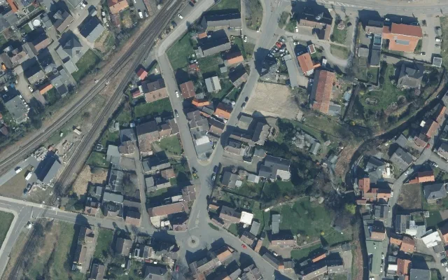 Amtliches Luftbild der Straßenlage