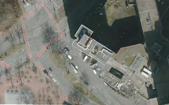 Amtliches Luftbild der Objektlage