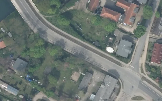Amtliches Luftbild der Straßenlage