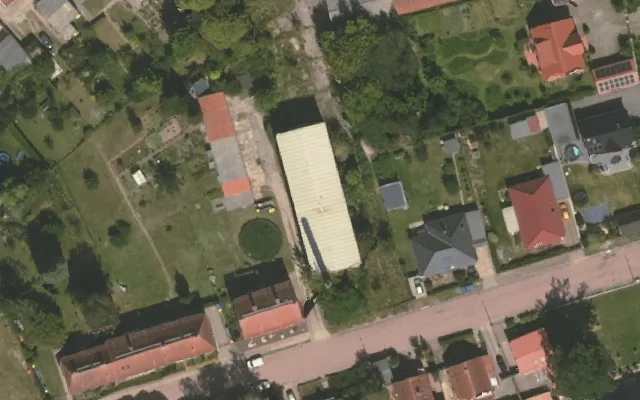 Amtliches Luftbild der Objektlage