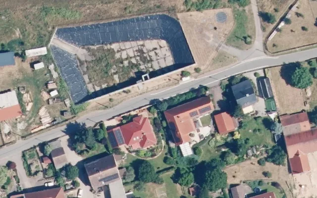 Amtliches Luftbild der Straßenlage
