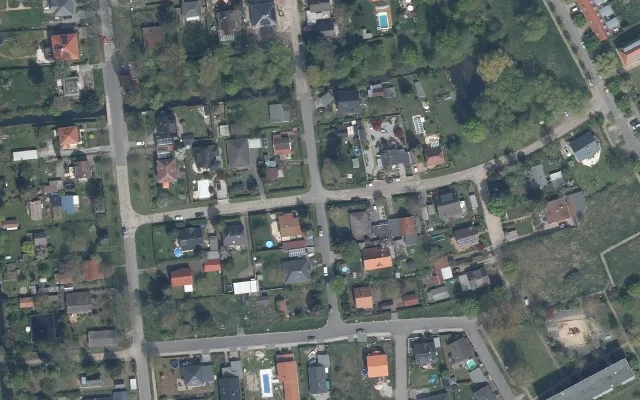 Amtliches Luftbild der Straßenlage