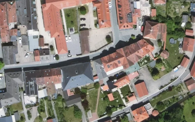 Amtliches Luftbild der Objektlage
