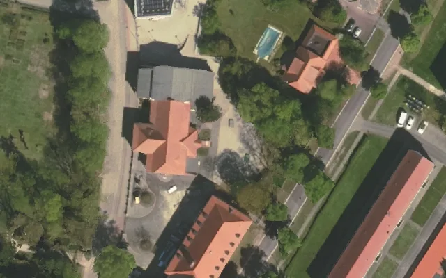 Amtliches Luftbild der Objektlage