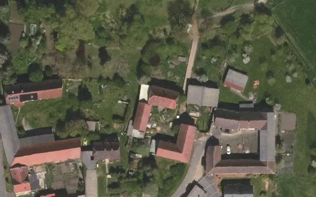 Amtliches Luftbild der Objektlage
