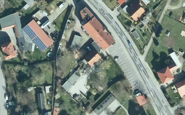 Amtliches Luftbild der Objektlage
