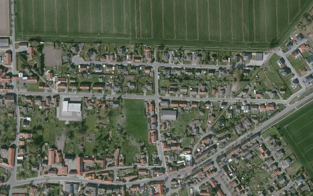 Amtliches Luftbild der Straßenlage