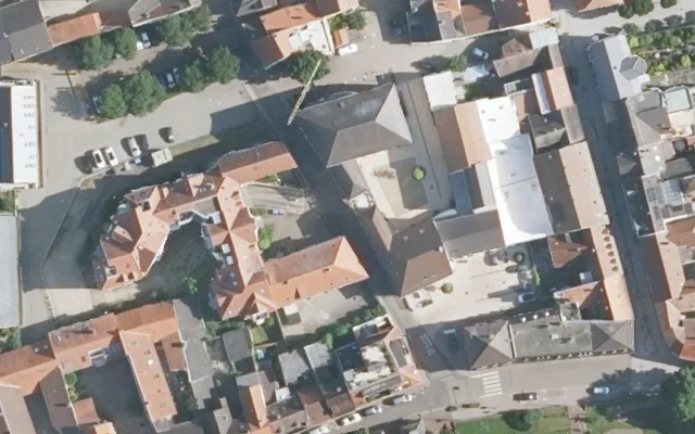 Amtliches Luftbild der Straßenlage