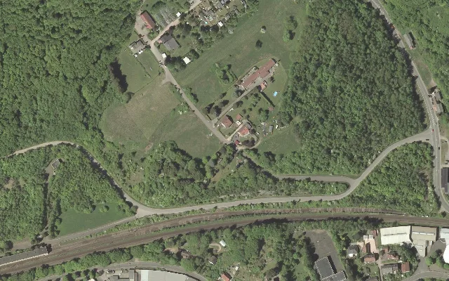 Amtliches Luftbild der Straßenlage