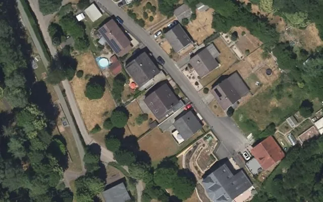 Amtliches Luftbild der Objektlage