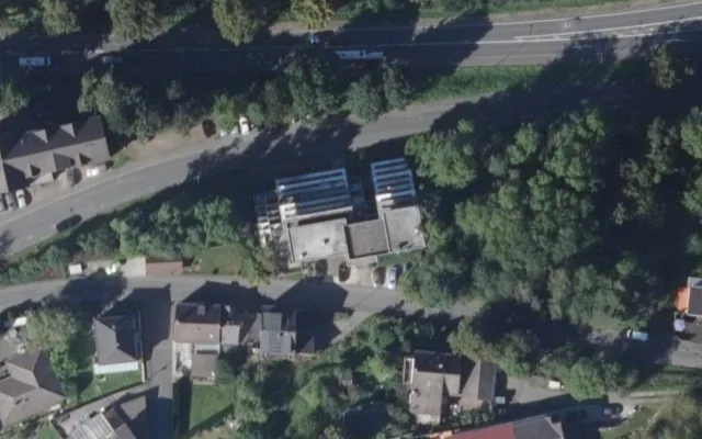 Amtliches Luftbild der Objektlage