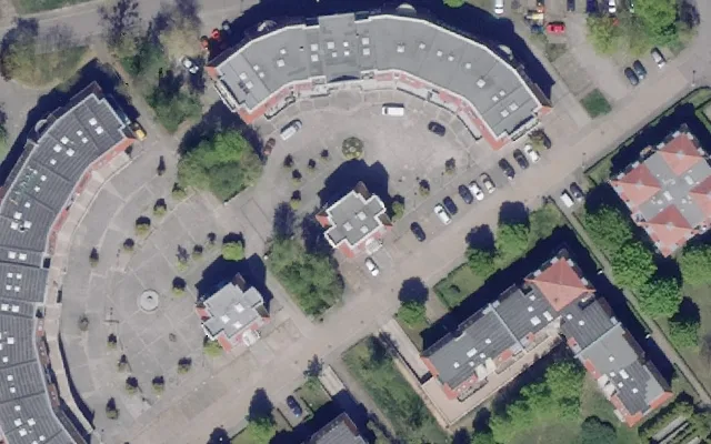 Amtliches Luftbild der Objektlage