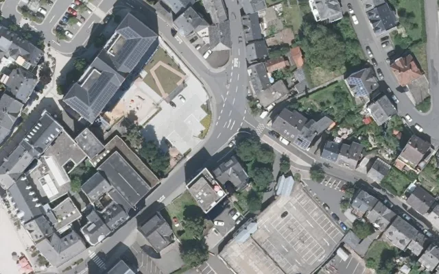 Amtliches Luftbild der Straßenlage