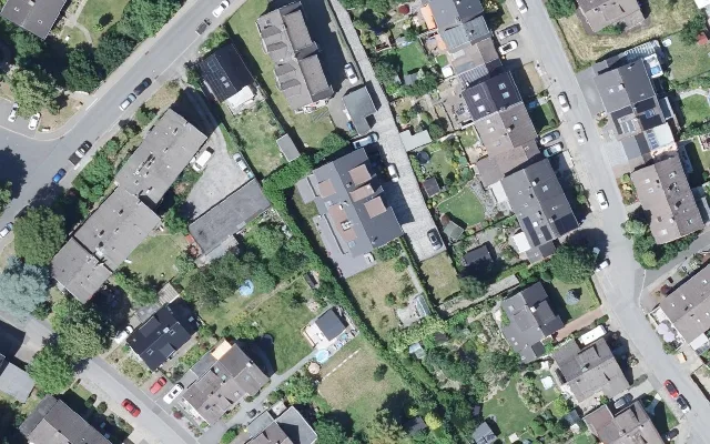 Amtliches Luftbild der Objektlage
