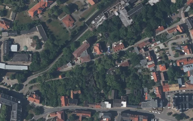 Amtliches Luftbild der Straßenlage
