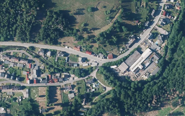 Amtliches Luftbild der Straßenlage