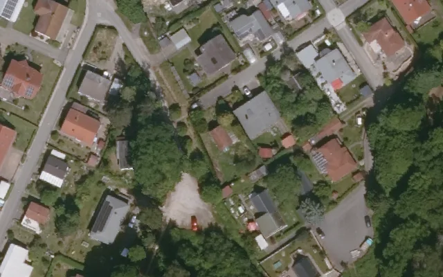 Amtliches Luftbild der Objektlage