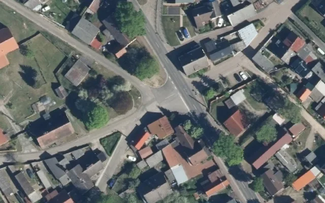 Amtliches Luftbild der Straßenlage