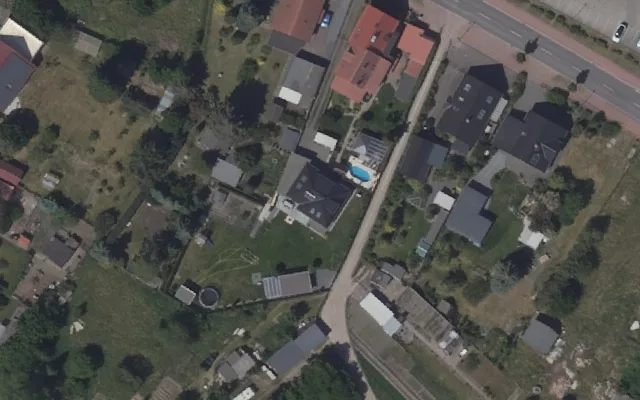 Amtliches Luftbild der Objektlage