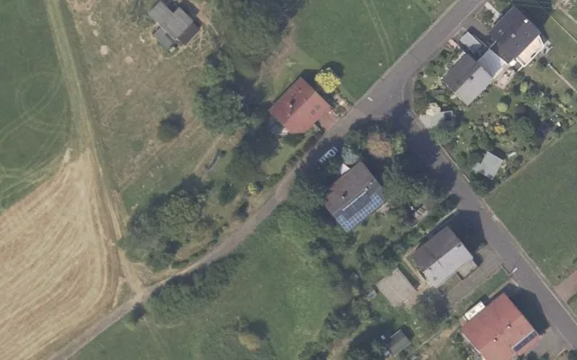 Amtliches Luftbild der Straßenlage