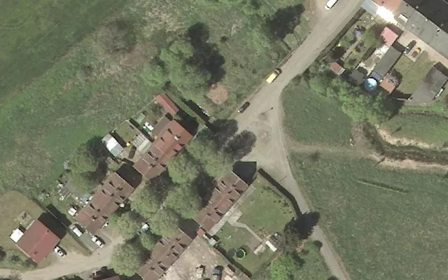 Amtliches Luftbild der Straßenlage