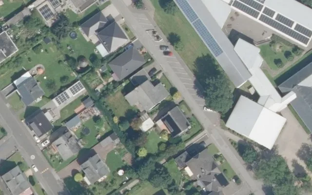Amtliches Luftbild der Objektlage