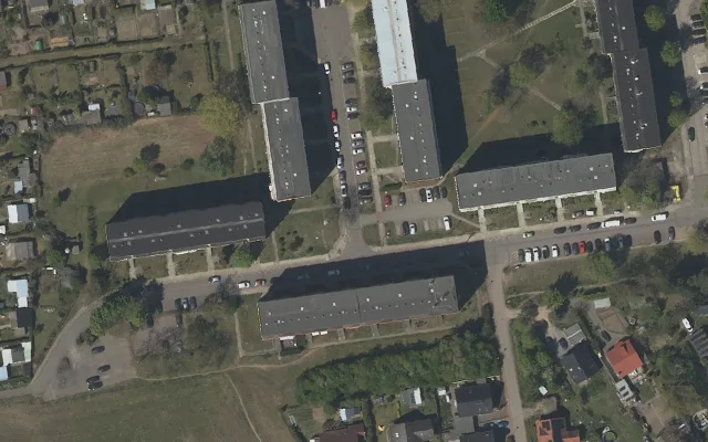 Amtliches Luftbild der Straßenlage