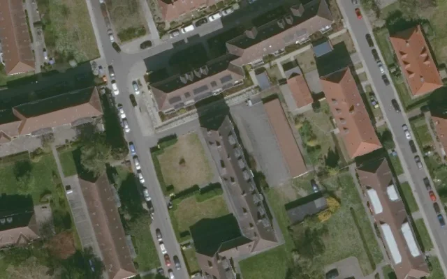 Amtliches Luftbild der Objektlage