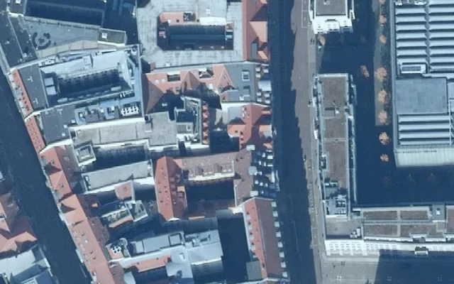 Amtliches Luftbild der Objektlage