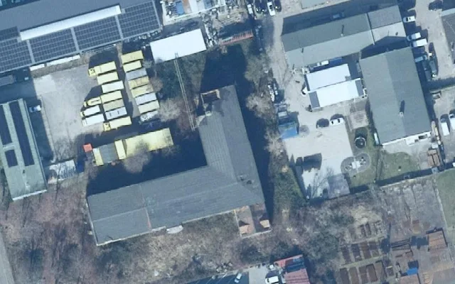 Amtliches Luftbild der Objektlage